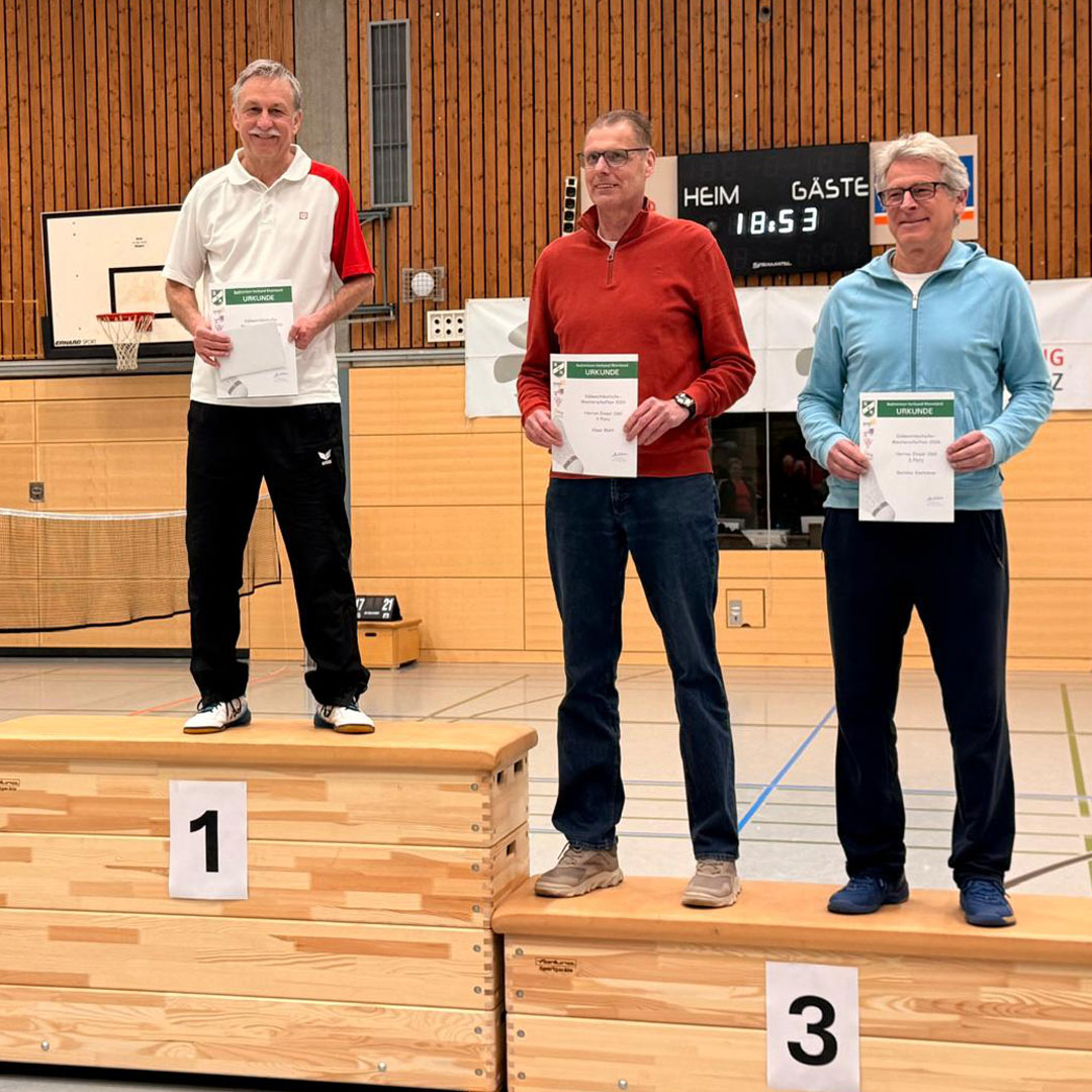 Siegerehrung Herreneinzel O60