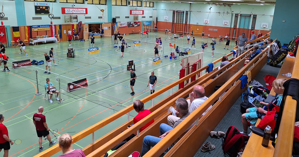 Ein Blick in die Sporthalle.